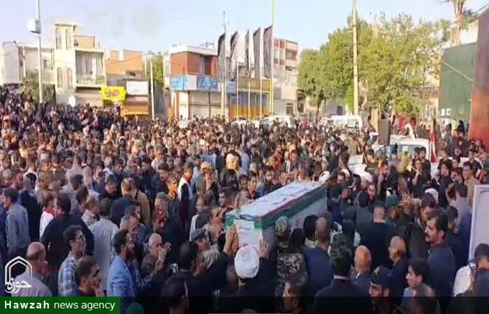 تشییع دو شهید مدافع وطن در الیگودرز