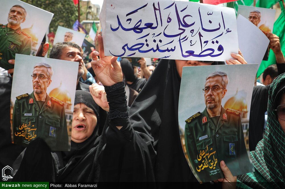 تصاویر/ مراسم تشییع پیکر مطهر شهدای حملات اخیر رژیم تروریستی صهیونی در قم