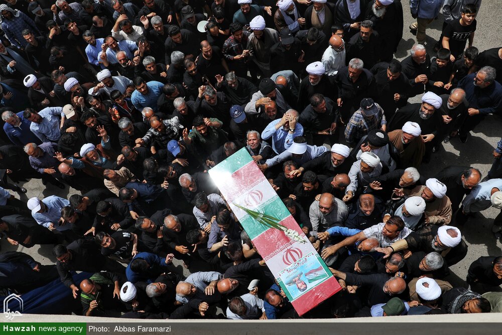 تصاویر/ مراسم تشییع پیکر مطهر شهدای حملات اخیر رژیم تروریستی صهیونی در قم