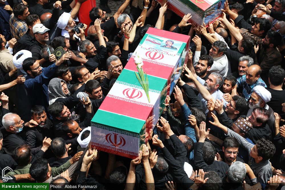 بدرقه تا بهشت / سنگ تمام قمی‌ها برای شهدای اقتدار ایران + فیلم و عکس