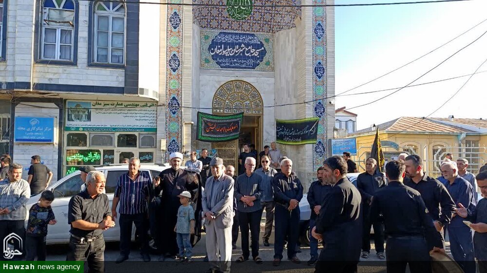 تصاویر/ آیین طشت گذاری مسجد جامع و محلات شهرستان بیله‌سوار