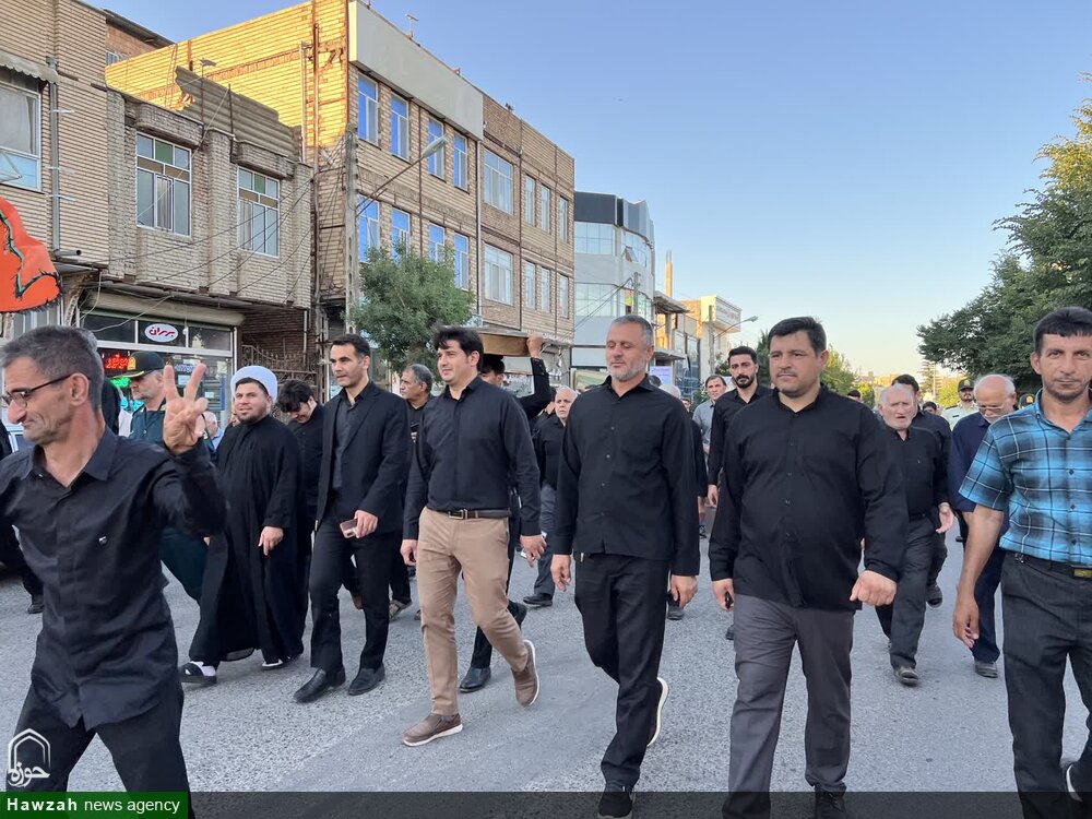 تصاویر/ آیین طشت گذاری مسجد جامع و محلات شهرستان بیله‌سوار