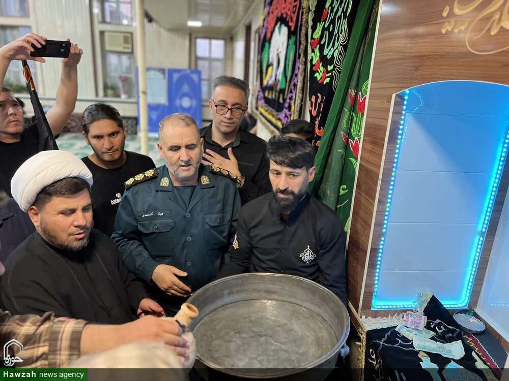 تصاویر/ آیین طشت گذاری مسجد جامع و محلات شهرستان بیله‌سوار