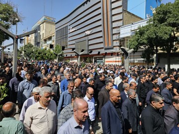 تصاویر/ مراسم بدرقه شهید والامقام “رضا بسطامی” در سنندج