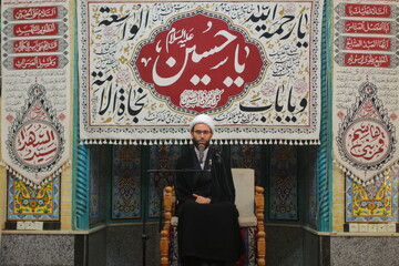 تصاویر/ مراسم عزاداری سیدالشهدا (ع) در مدرسه علمیه آیت الله آخوند(ره)