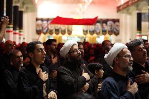 تصاویر/ گرامیداشت شهدای حمله رژیم صهیونیستی و هفتم تیر در شب دوم محرم