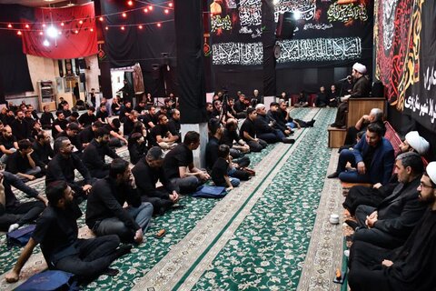 تصاویر/ مراسم عزاداری شب دوم محرم در مسجد ملااحمد خوی