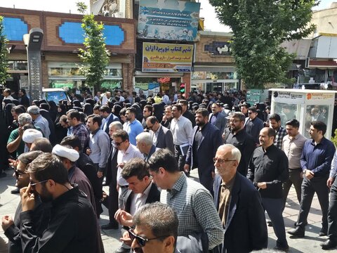 تصاویر/مراسم بدرقه شهید والامقام “رضا بسطامی” در سنندج