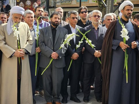 تصاویر/مراسم بدرقه شهید والامقام “رضا بسطامی” در سنندج