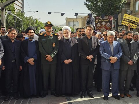 تصاویر/مراسم بدرقه شهید والامقام “رضا بسطامی” در سنندج