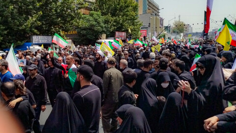 تصاویر/تشییع پیکر مطهر شهدای حملات اسرائیل به تهران