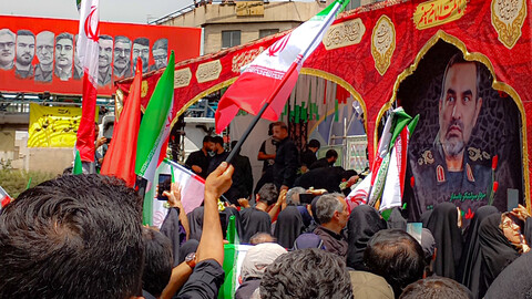 تصاویر/تشییع پیکر مطهر شهدای حملات اسرائیل به تهران