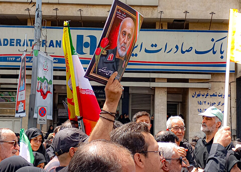 تصاویر/تشییع پیکر مطهر شهدای حملات اسرائیل به تهران