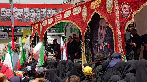 تصاویر/تشییع پیکر مطهر شهدای حملات اسرائیل به تهران