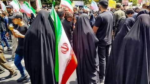 تصاویر/تشییع پیکر مطهر شهدای حملات اسرائیل به تهران