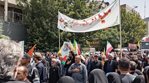 تصاویر/تشییع پیکر مطهر شهدای حملات اسرائیل به تهران