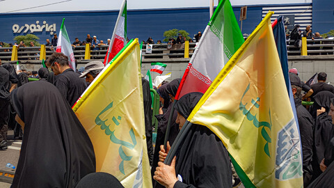 تصاویر/تشییع پیکر مطهر شهدای حملات اسرائیل به تهران