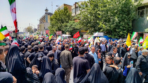 تصاویر/تشییع پیکر مطهر شهدای حملات اسرائیل به تهران