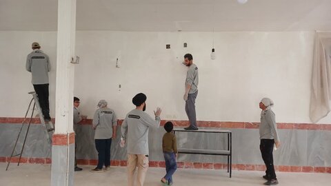 تصاویر /  اعزام گروه جهادی  طلاب مدرسه علمیه صالحیه قزوین به روستای سوگاه الموت