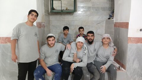 تصاویر /  اعزام گروه جهادی  طلاب مدرسه علمیه صالحیه قزوین به روستای سوگاه الموت