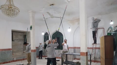 تصاویر /  اعزام گروه جهادی  طلاب مدرسه علمیه صالحیه قزوین به روستای سوگاه الموت