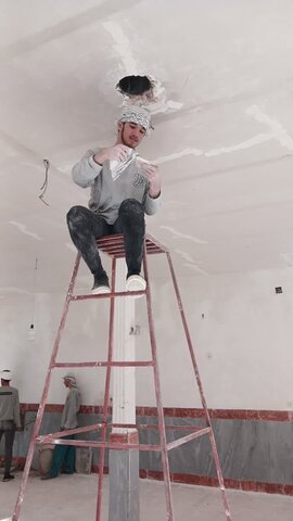 تصاویر /  اعزام گروه جهادی  طلاب مدرسه علمیه صالحیه قزوین به روستای سوگاه الموت