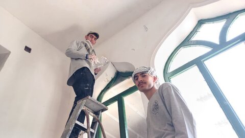 تصاویر /  اعزام گروه جهادی  طلاب مدرسه علمیه صالحیه قزوین به روستای سوگاه الموت