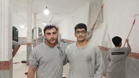 تصاویر /  اعزام گروه جهادی  طلاب مدرسه علمیه صالحیه قزوین به روستای سوگاه الموت