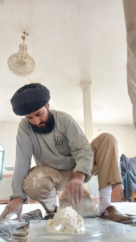 تصاویر /  اعزام گروه جهادی  طلاب مدرسه علمیه صالحیه قزوین به روستای سوگاه الموت