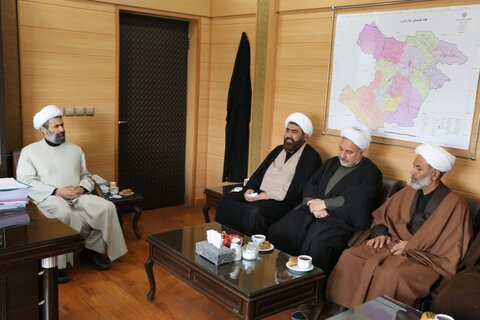 تصاویر / دیدار مدیر ومعاونین مرکز مدیریت حوزه علمیه استان قزوین با مدیر کل دادگستری استان قزوین