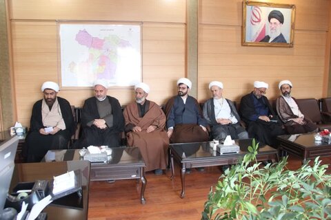 تصاویر / دیدار مدیر ومعاونین مرکز مدیریت حوزه علمیه استان قزوین با مدیر کل دادگستری استان قزوین