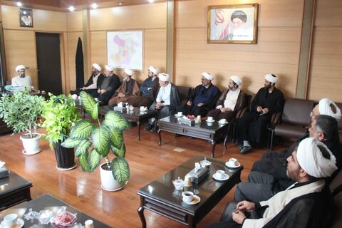 تصاویر / دیدار مدیر ومعاونین مرکز مدیریت حوزه علمیه استان قزوین با مدیر کل دادگستری استان قزوین