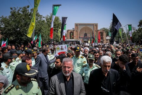 تصاویر / تشییع پیکر مطهر شهید حمله رژیم سفاک اسراییل