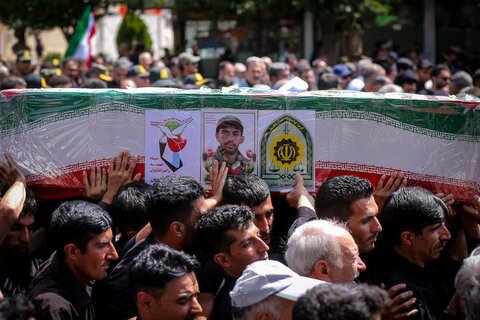 تصاویر / تشییع پیکر مطهر شهید حمله رژیم سفاک اسراییل