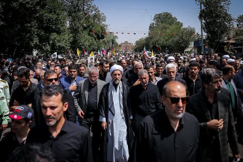 تصاویر / تشییع پیکر مطهر شهید حمله رژیم سفاک اسراییل