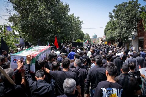 تصاویر / تشییع پیکر مطهر شهید حمله رژیم سفاک اسراییل