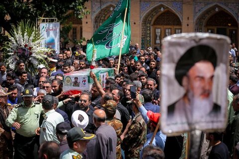 تصاویر / تشییع پیکر مطهر شهید حمله رژیم سفاک اسراییل