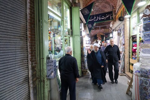 تصاویر | بازدید نماینده ولی فقیه در استان آذربایجان شرقی از اصناف و بازاریان تبریز