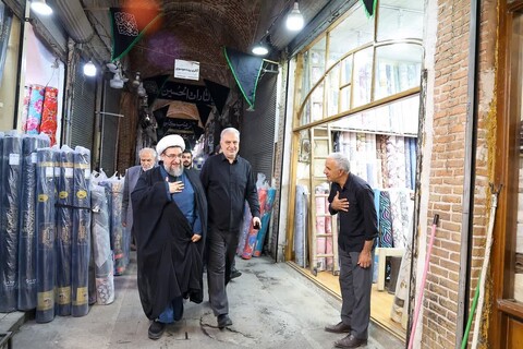 تصاویر | بازدید نماینده ولی فقیه در استان آذربایجان شرقی از اصناف و بازاریان تبریز