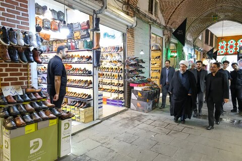 تصاویر | بازدید نماینده ولی فقیه در استان آذربایجان شرقی از اصناف و بازاریان تبریز
