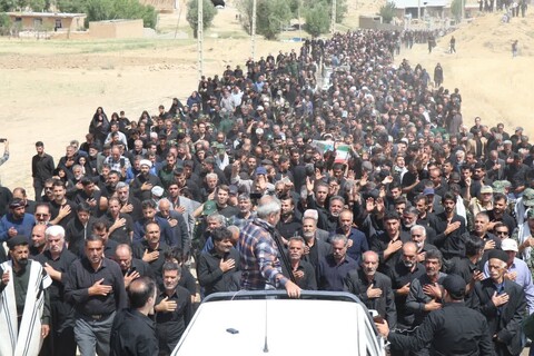 تصاویر / تشییع پیکر سردار شهید غلامرضا سوادکوهی در فریدن اصفهان