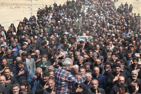 تصاویر / تشییع پیکر سردار شهید غلامرضا سوادکوهی در فریدن اصفهان