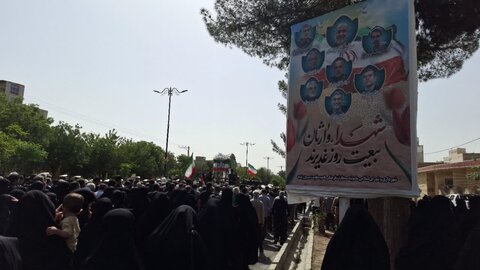 تصاویر/مراسم تشییع شهید مرتضی شفیعی در زرندیه