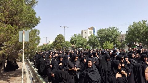 تصاویر/مراسم تشییع شهید مرتضی شفیعی در زرندیه