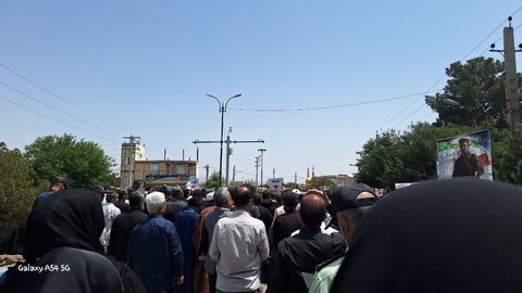 تصاویر/مراسم تشییع شهید مرتضی شفیعی در زرندیه