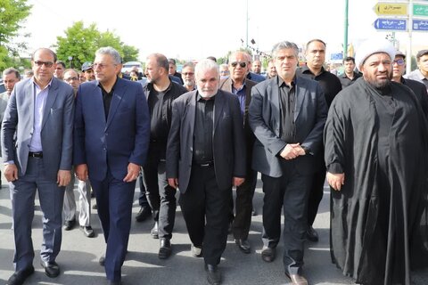 تصاویر/تشییع پیکر شهید مهدی صارم‌پور در اراک