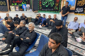 تصاویر/ مراسم روضه‌خوانی محرم در بندر ریگ