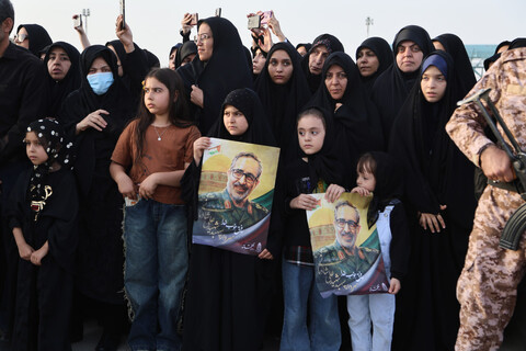 تصاویر /  استقبال از پیکر مطهر سپهبد شهید علی شادمانی در همدان