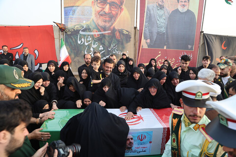 تصاویر /  استقبال از پیکر مطهر سپهبد شهید علی شادمانی در همدان