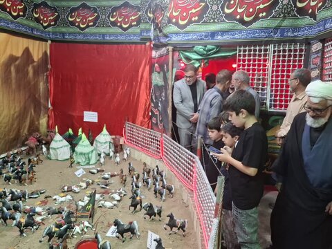 تصاویر/ گشایش نمايشگاه خيمه گاه عشق در آران وبیدگل